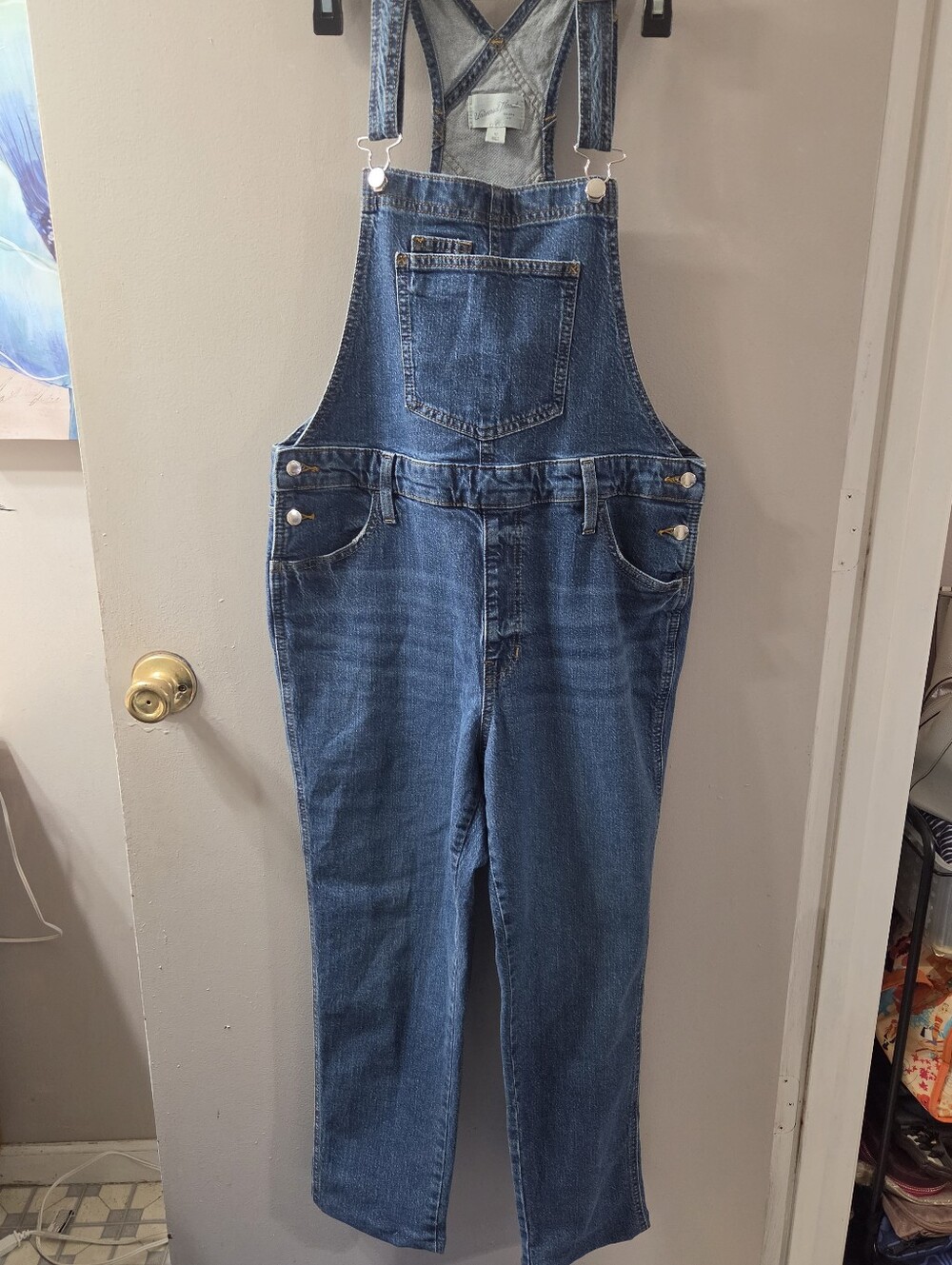 Classic Blue Denim Overalls By Universal Thread. Sz 10S